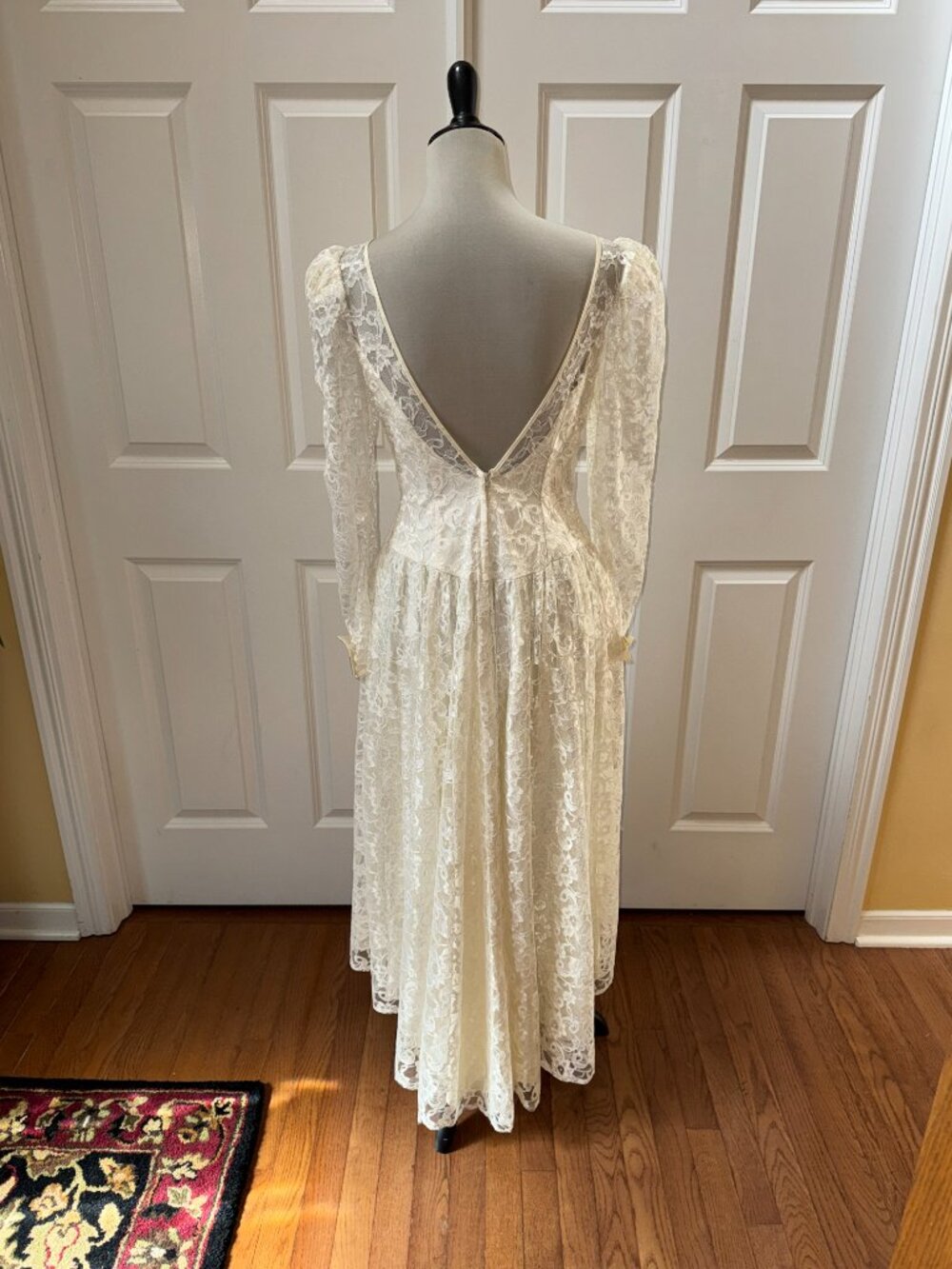 Vintage Romantic 80's Lace Dress McClintock Style Pirate - Picture 2 of 3
